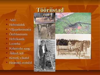 Tööd ja tööriistad #6