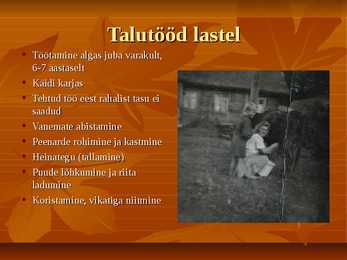 Tööd ja tööriistad #9