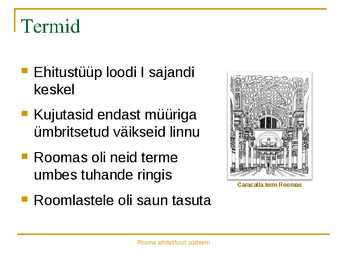 Rooma arhitektuuri süsteem #6