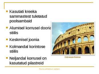 Rooma arhitektuuri süsteem #9