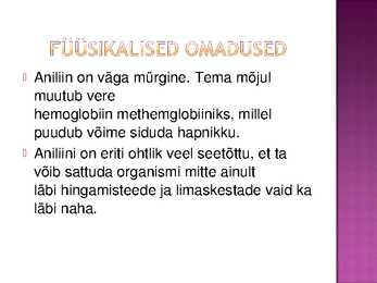 Aniliin #9