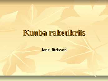 Kuuba raketikriis