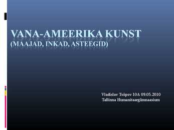 Vana-Ameerika Kunst