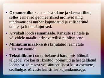 Romaani stiili kujutav ja tarbekunst #5