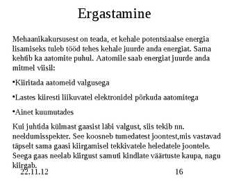 Aatomi- ja tuumafüüsika #16