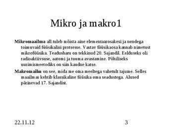 Aatomi- ja tuumafüüsika #3