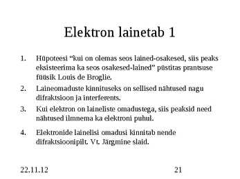 Aatomi- ja tuumafüüsika #21