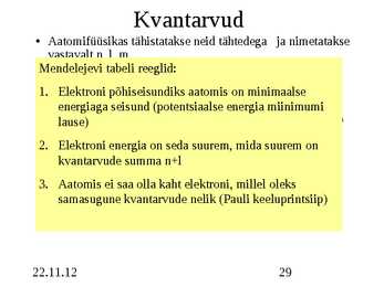 Aatomi- ja tuumafüüsika #29