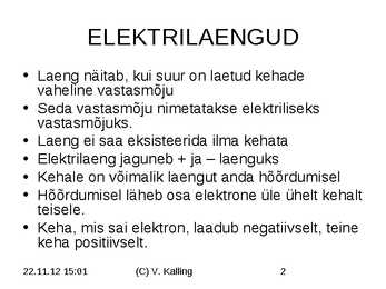 Elekter ja magnetism #2