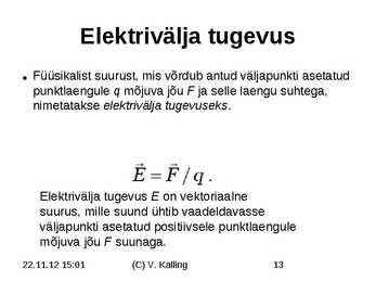 Elekter ja magnetism #13