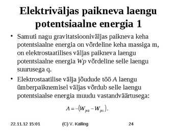 Elekter ja magnetism #24