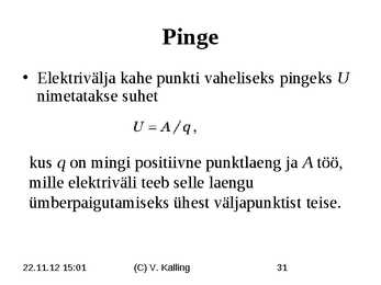 Elekter ja magnetism #31
