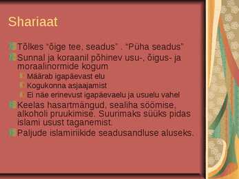 Araabia ja Islam #8