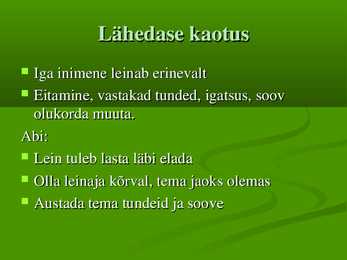 Kiriisid peres-toimetulek #7