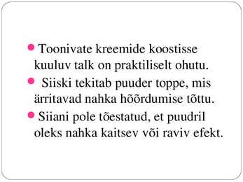 Kemikaalid kosmeetikas #19