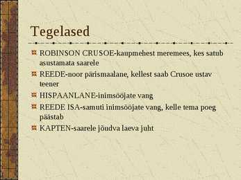 Daniel Defoe - Robinson Crusoe seiklused #5