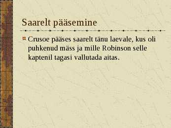 Daniel Defoe - Robinson Crusoe seiklused #8