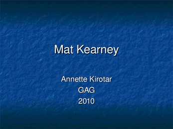 Mat Kearney