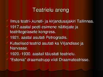Teater eestis #3