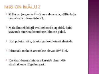 Mälu #2
