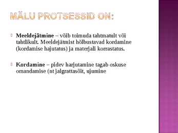 Mälu #3