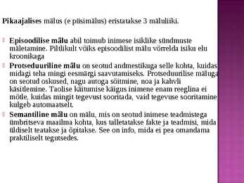 Mälu #9