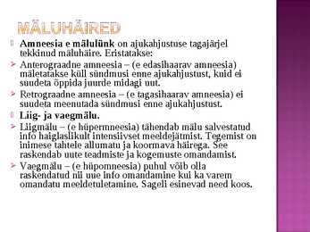 Mälu #10