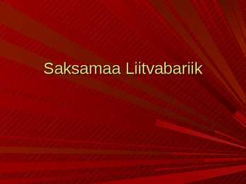 Saksamaa Liitvabariik
