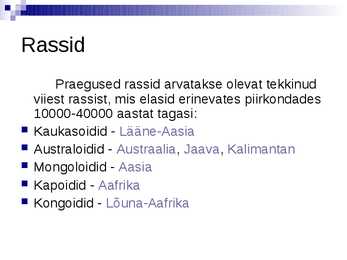 Mongoliidid ja rassid #4