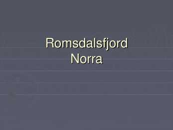 Romsdalsfjord Norras