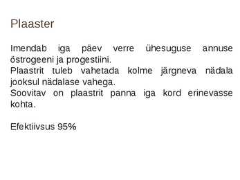 Rasestumisvastased meetodid #5