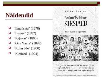 ANTON TšEHHOV #5