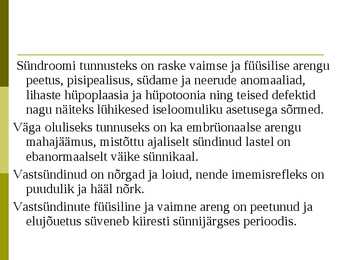 Edwardsi sündroom #3