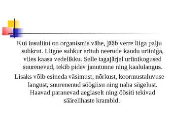 Diabeet ehk suhkrutõbi #6