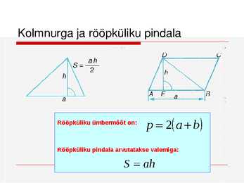Geomeetria algkursus #20