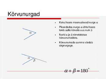 Geomeetria algkursus #8