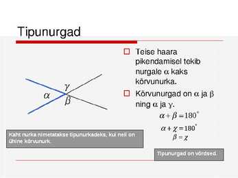 Geomeetria algkursus #9