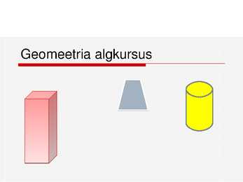 Geomeetria algkursus