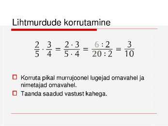 Harilikud murrud #28