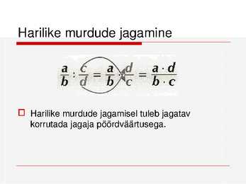 Harilikud murrud #33