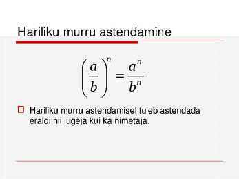 Harilikud murrud #38