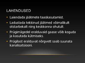 Jäätmed kui ülemaailmne keskkonna probleem #13