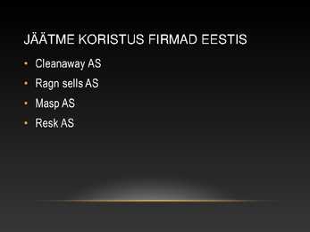 Jäätmed kui ülemaailmne keskkonna probleem #15