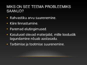 Jäätmed kui ülemaailmne keskkonna probleem #5