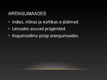 Jäätmed kui ülemaailmne keskkonna probleem #7