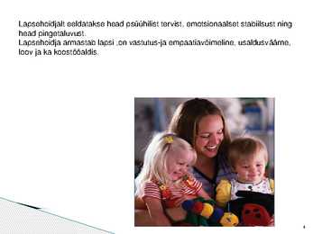 Lapsehoidja amet #4