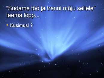 Südame töö ja trenni mõju sellele #12