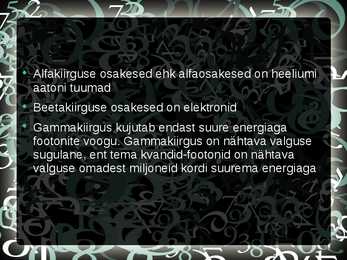 Looduslik radioaktiivsus #5