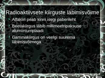 Looduslik radioaktiivsus #6
