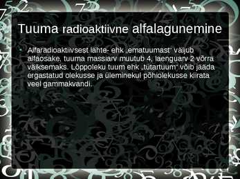 Looduslik radioaktiivsus #7